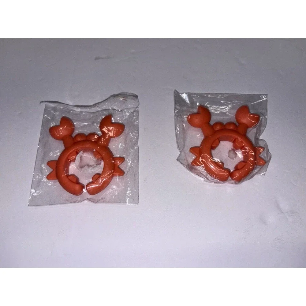 Set Of 2 Silicone Crab-Shaped Kitchen Utensil Holders